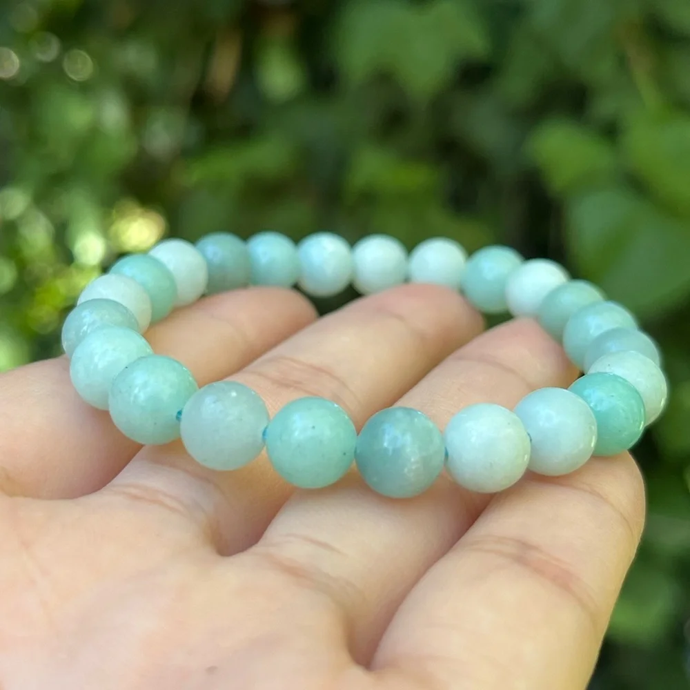 8mm stretchable carribean calcite‎ bracelet